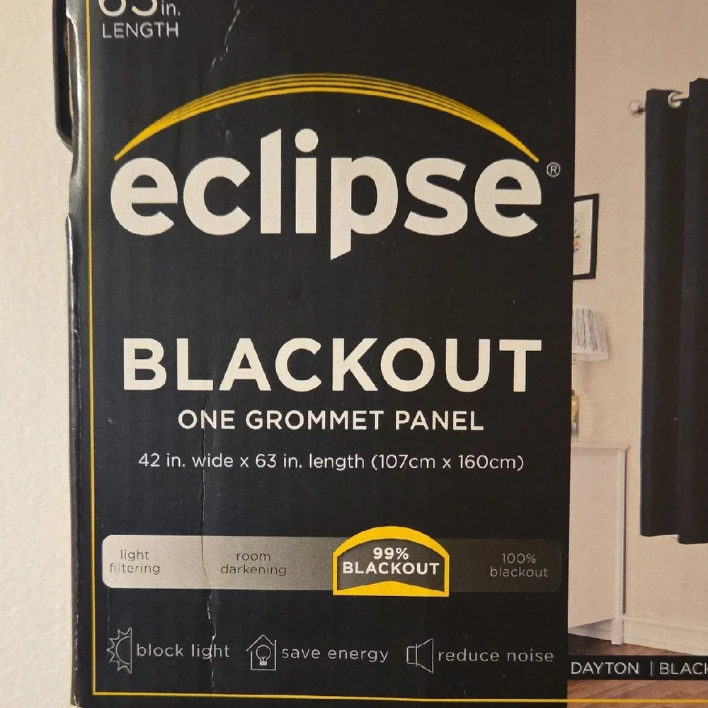 Eclipse Blackout Curtain with Grommet